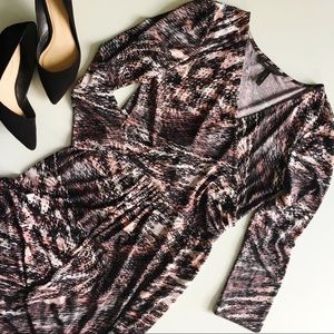 BCBG MaxAzria faux wrap dress